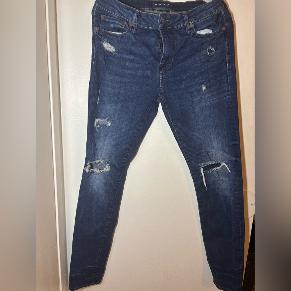 Aeropostale Dark Blue Skinny Jeans